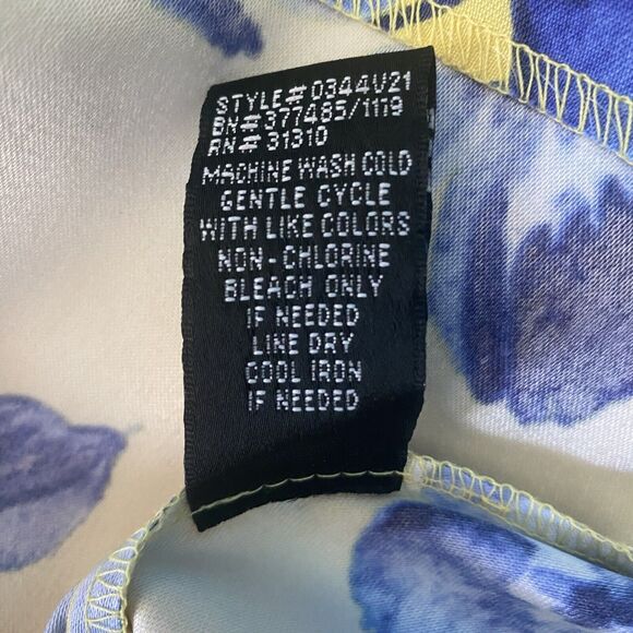 Floral Yellow and Blue Dress - Picture 11 of 11